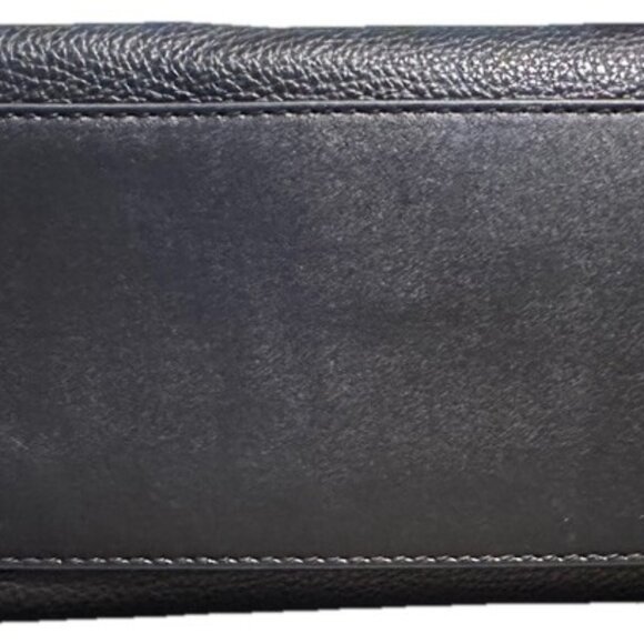 Michael Kors Jet Set Medium Front Pocket Chain Top Zip (Black Pebbled Leather) - Picture 3 of 3